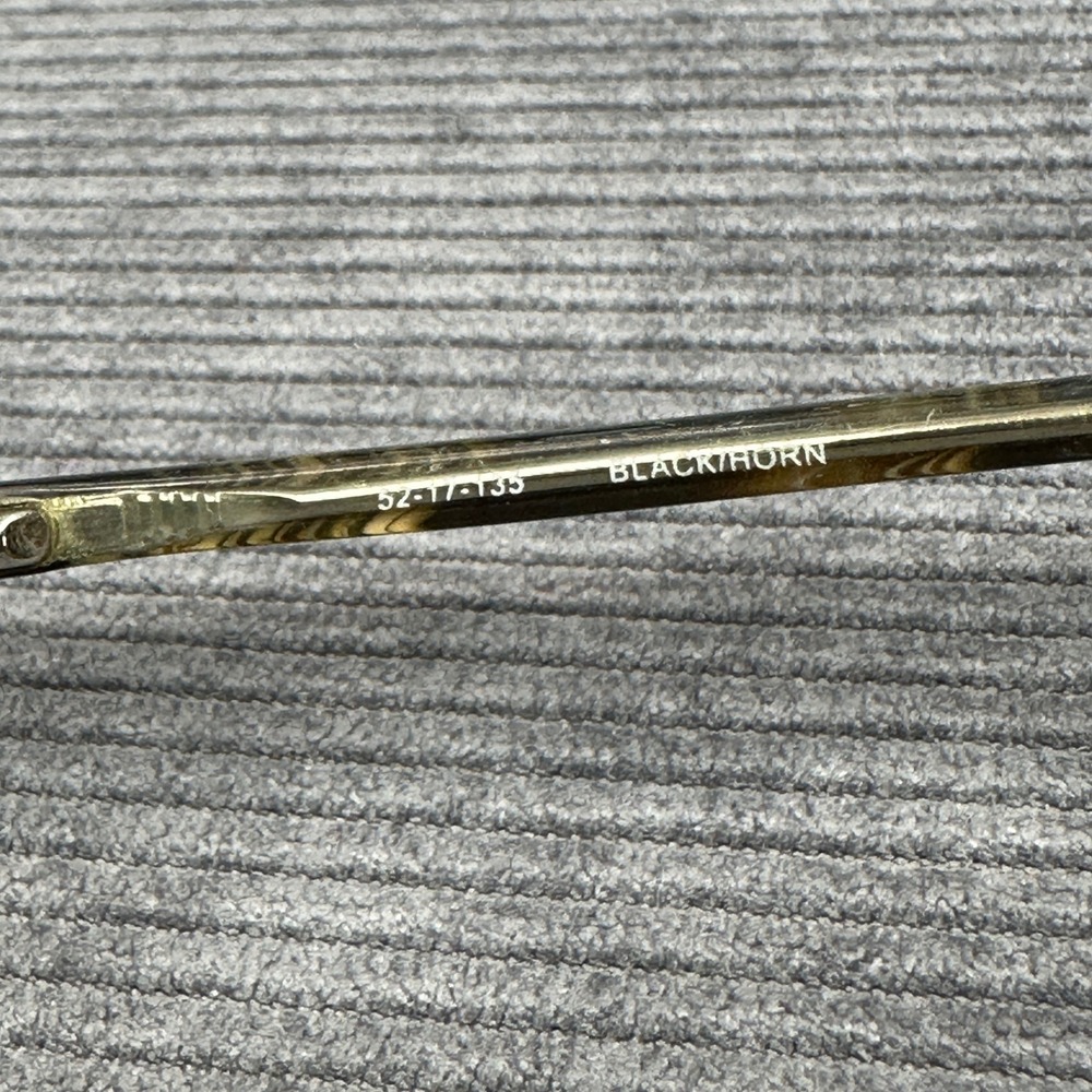Bulova Newport Black Horn Cat Eye Eyeglasses Frames 52-17-135 NEWPORT BKHRN - Picture 4 of 15